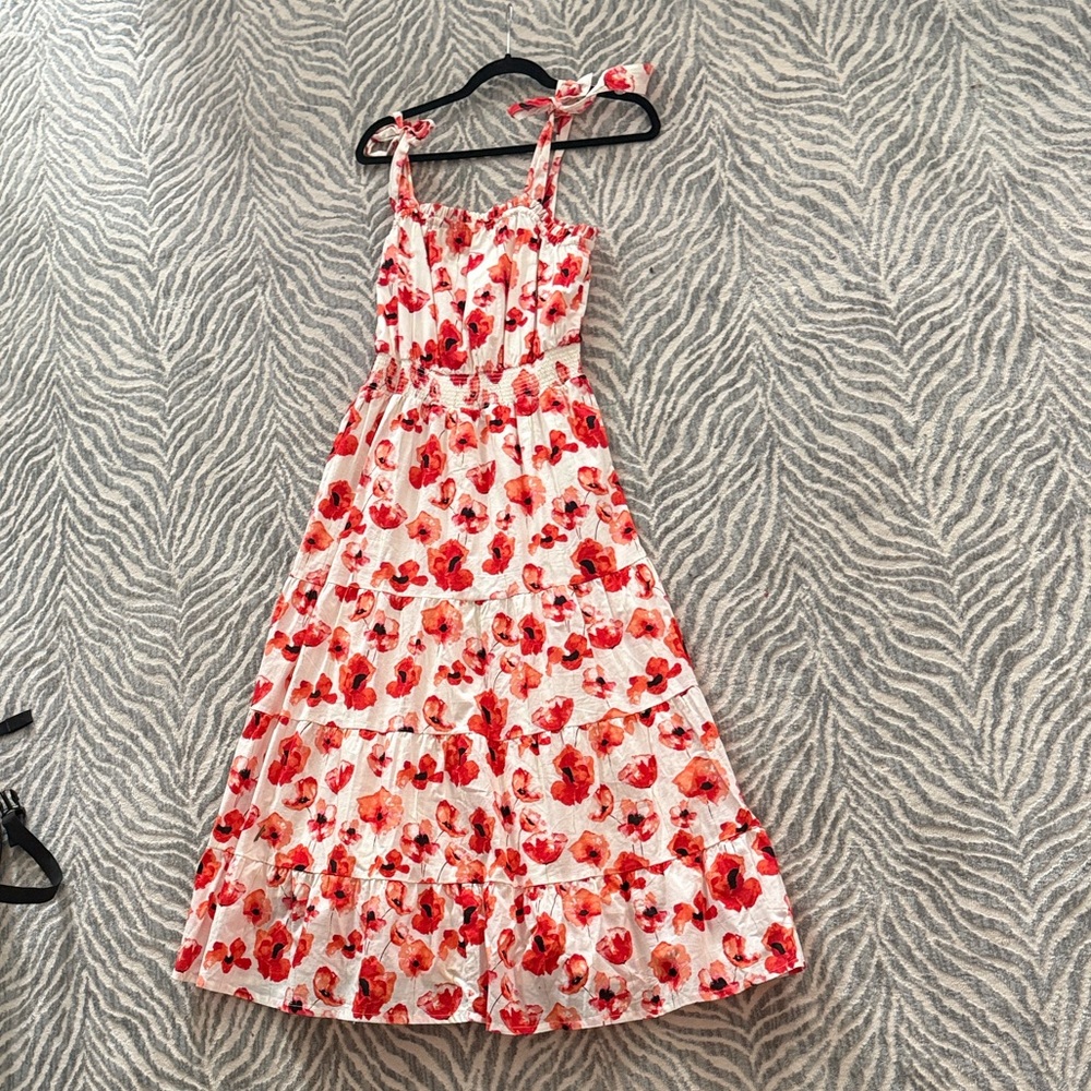 Matilda Jane Red and White Floral Maxi Dress